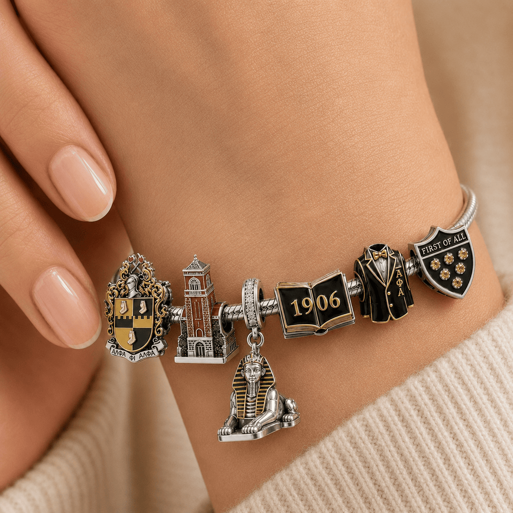 APA Silver Charm Bracelet Set NTVA