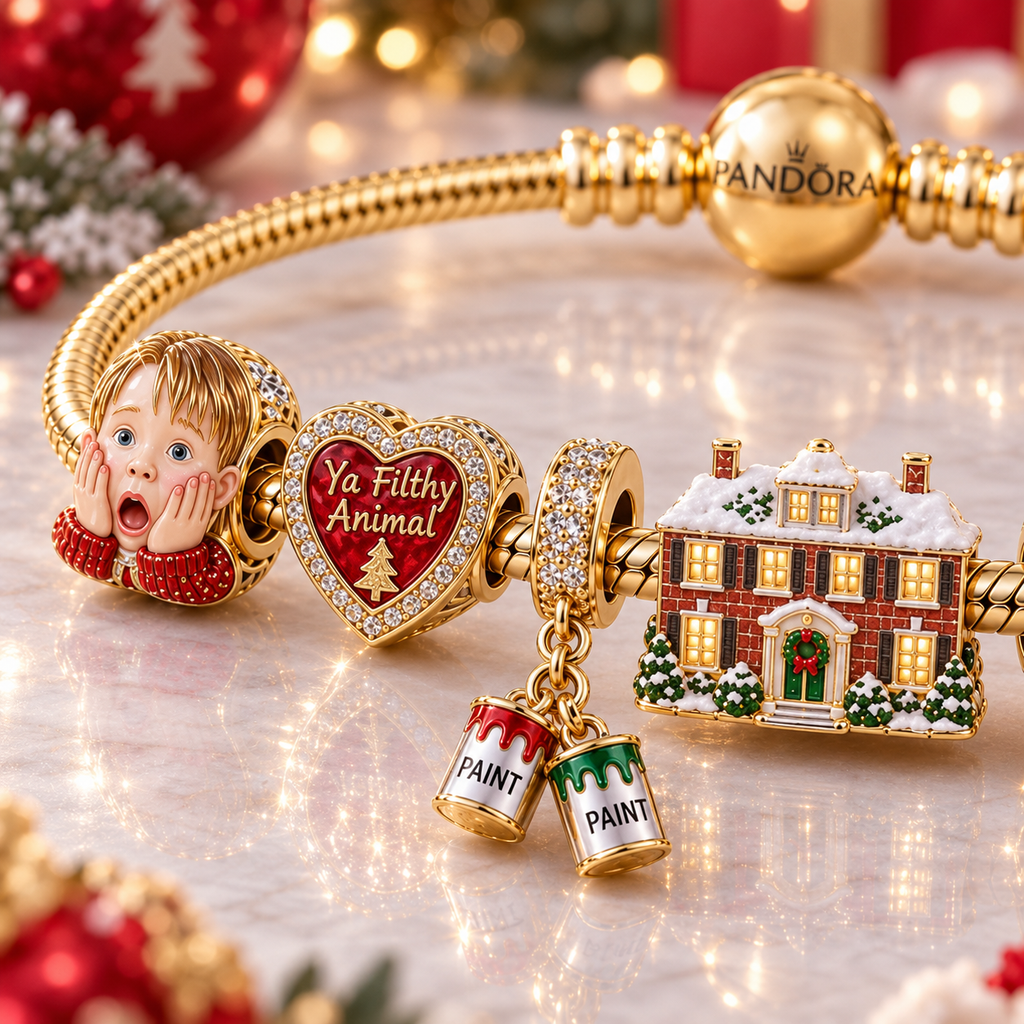 HAE Gold Charm Bracelet Set VTH