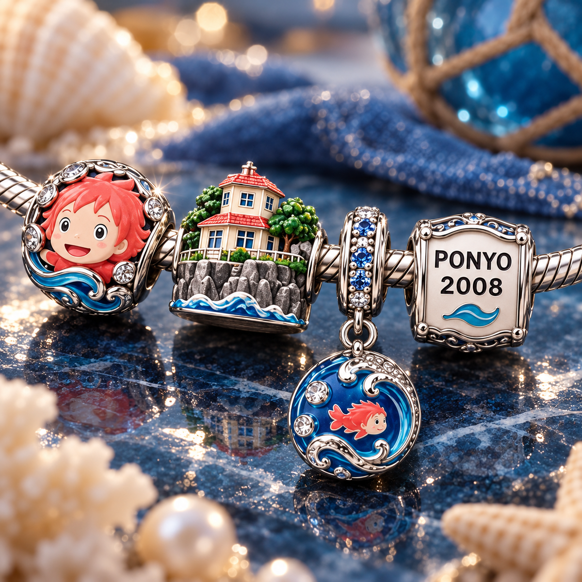 PYNO Sliver Charm Bracelet Set VTH