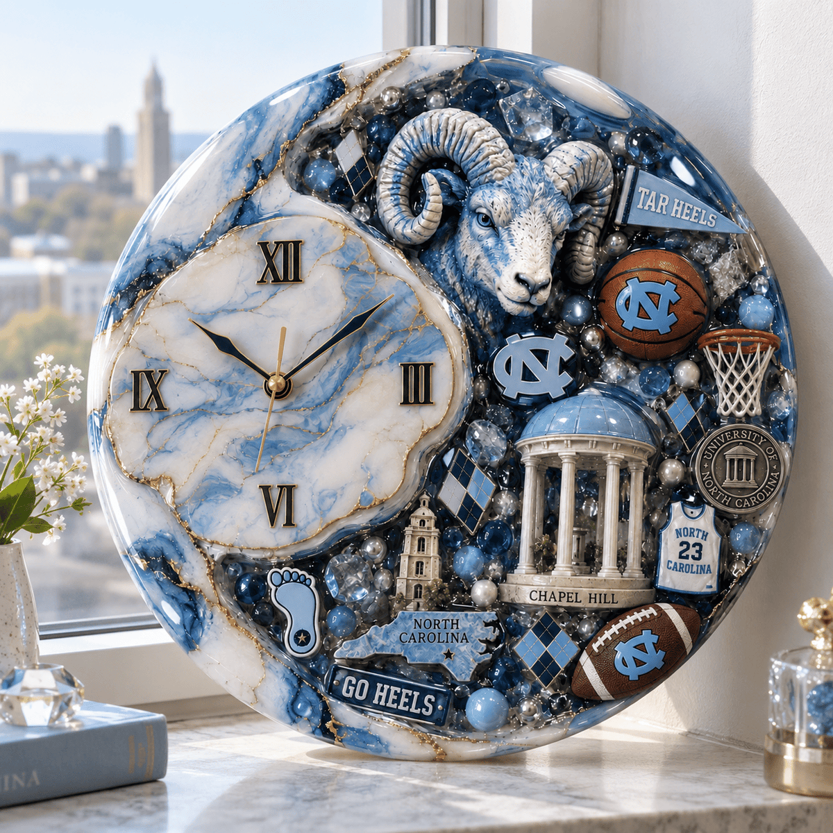 Premium UNC Statement 3D Decorative Wall Clock HTTT