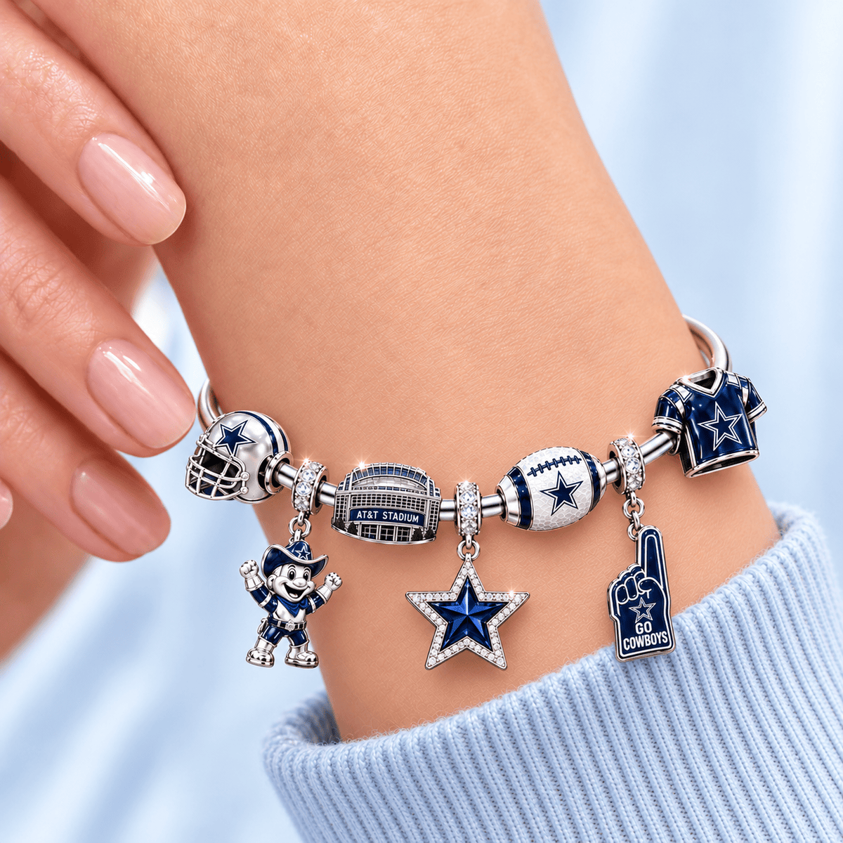 DLCB Silver Charm Bracelet Set TMH