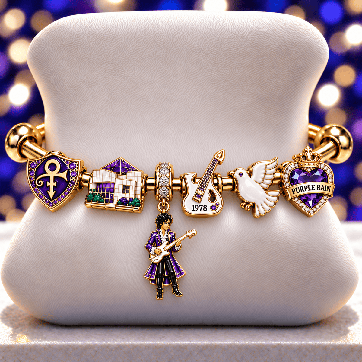 PRCE Silver Charm Bracelet Set NTVA