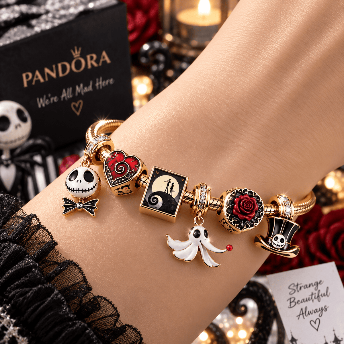 TBTN Gold Charm Bracelet Set TTN